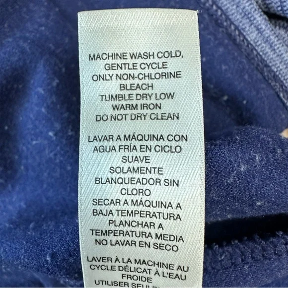 Chico’s super soft blue striped cowl neck pullover sweater Size XL - Picture 11 of 11